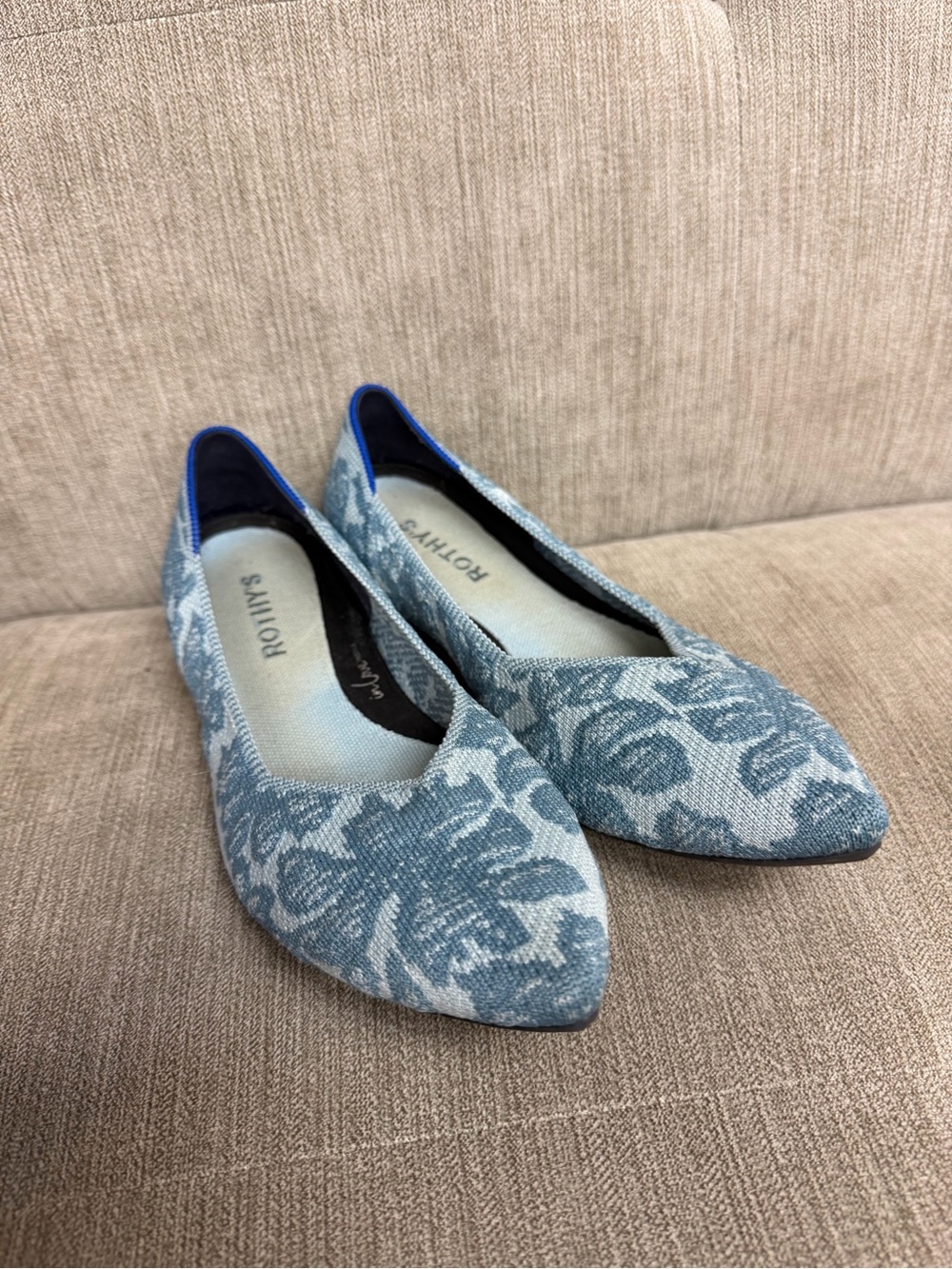 Rothy's sky chantilly 8 point flats